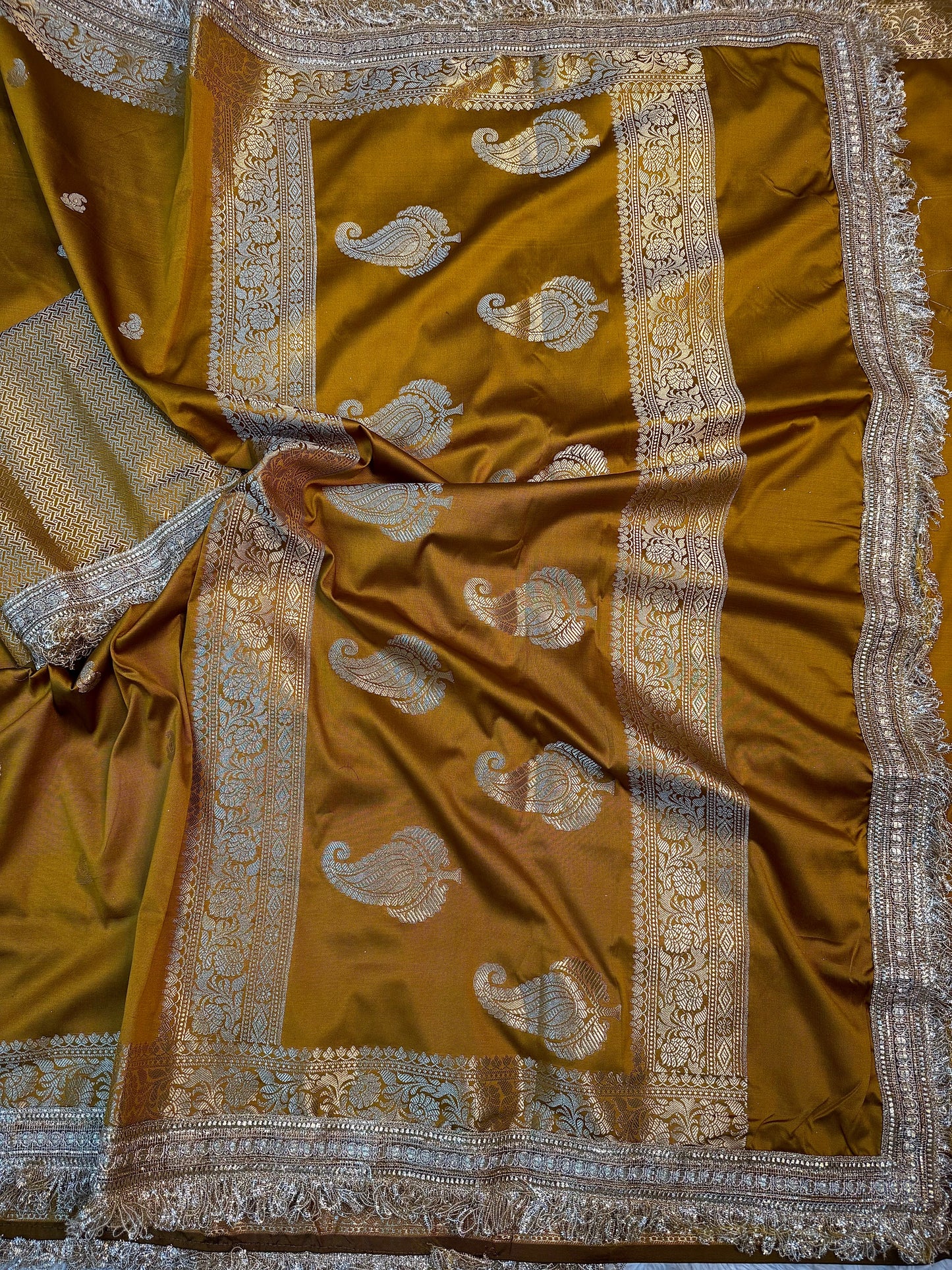 Mustard Soft Silk Saree