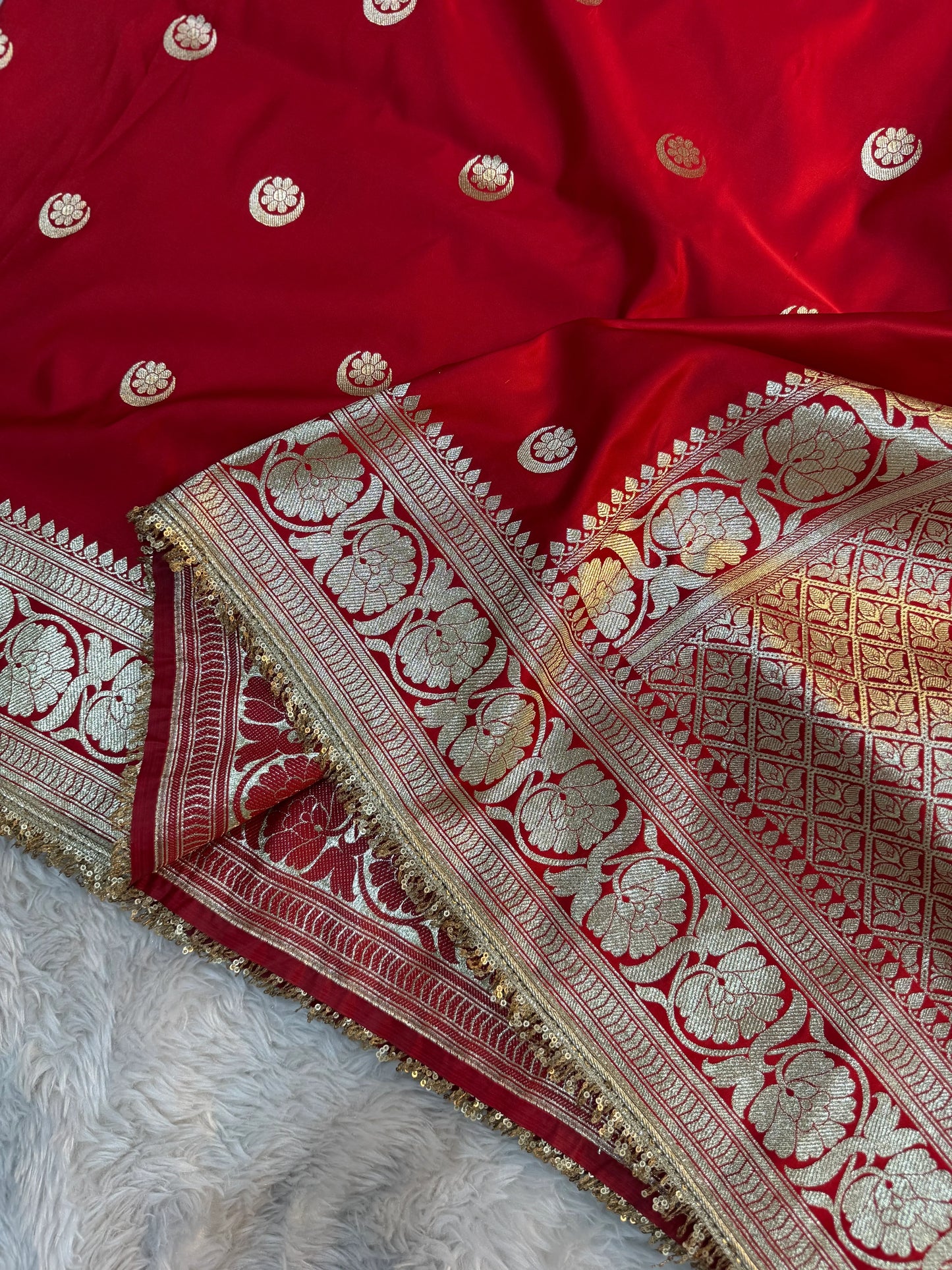 Chand-Tara Mashru Katan Silk Saree