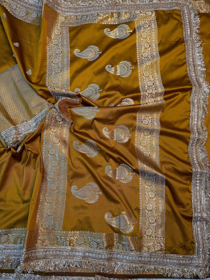 Mustard Soft Silk Saree