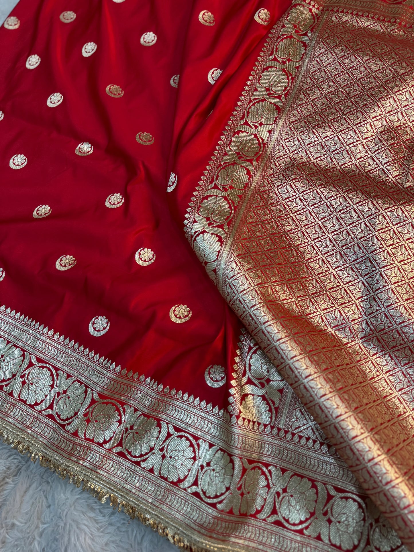 Chand-Tara Mashru Katan Silk Saree
