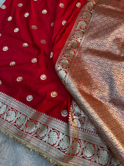 Chand-Tara Mashru Katan Silk Saree