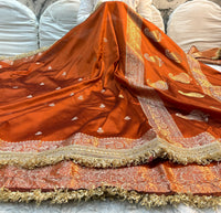 Copper Rust Soft Silk Saree
