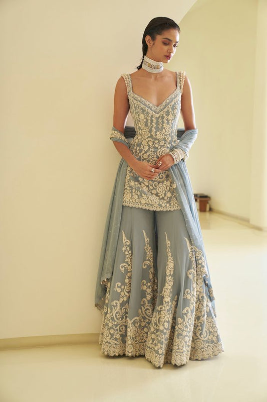 Powder Blue Pearl Sharara