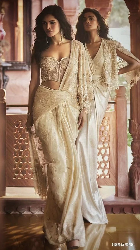 Champagne Crystal Sheer Corset